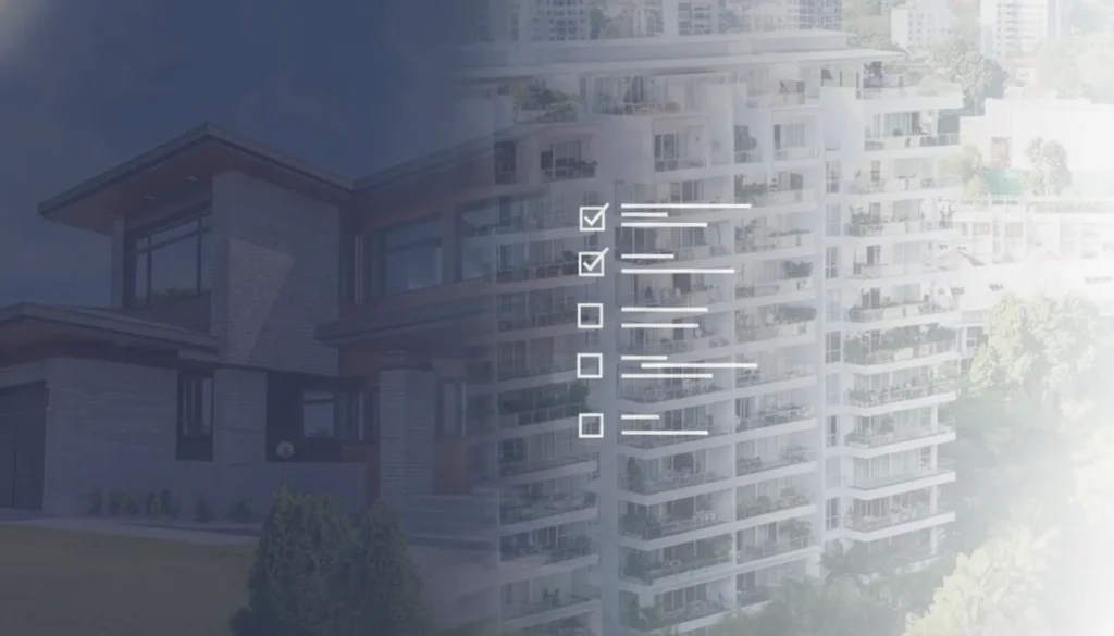 Rental property maintenance checklist for a modern house and apartment building.
