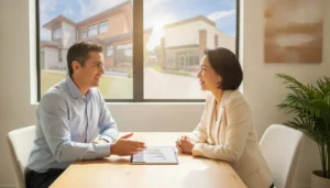 Property manager comparing residential and commercial property management